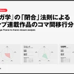 『マンガ学』の「閉合」法則によるジャンプ連載作品のコマ間移行分析カバー