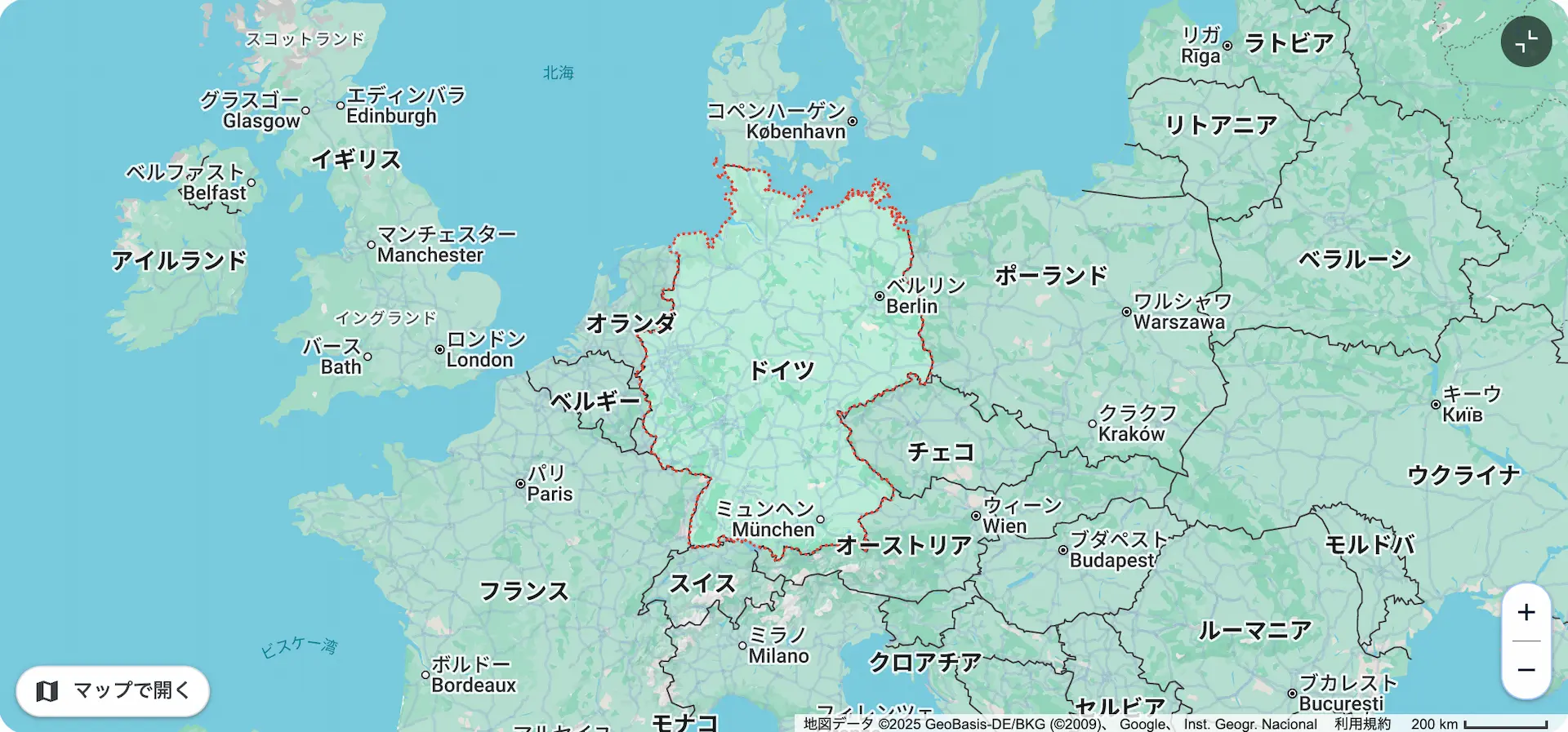 ドイツ地図