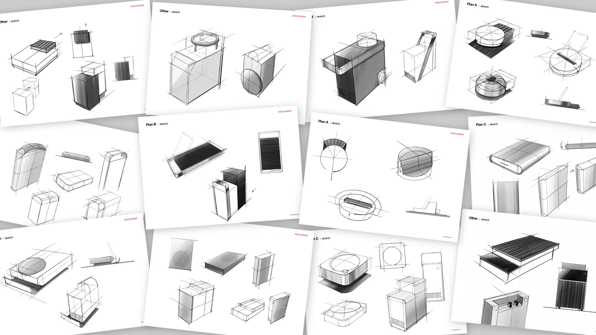 AccuVoltLink 初期スケッチ プロダクトデザイン