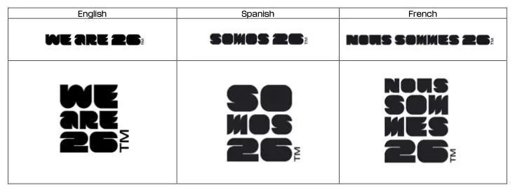 FIFA 2026ワールドカップのブランドデザイン