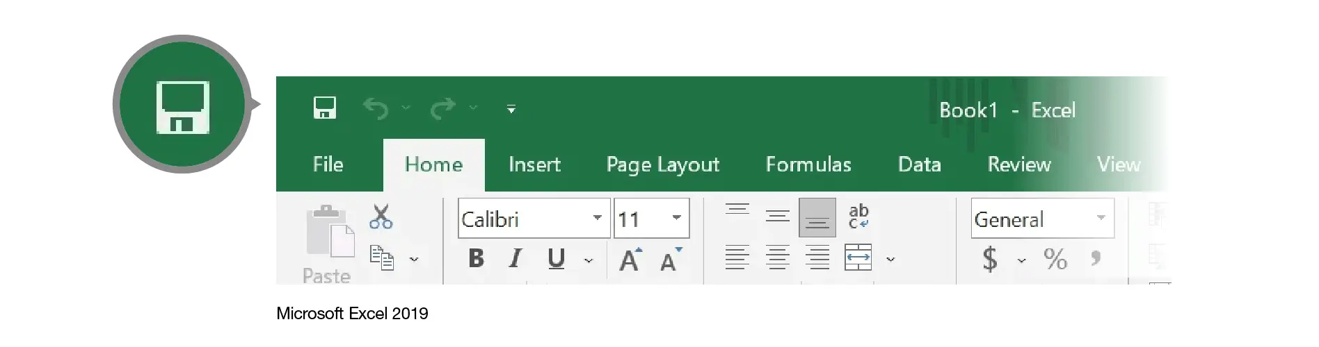 マイクロソフトによる保存アイコンGUI