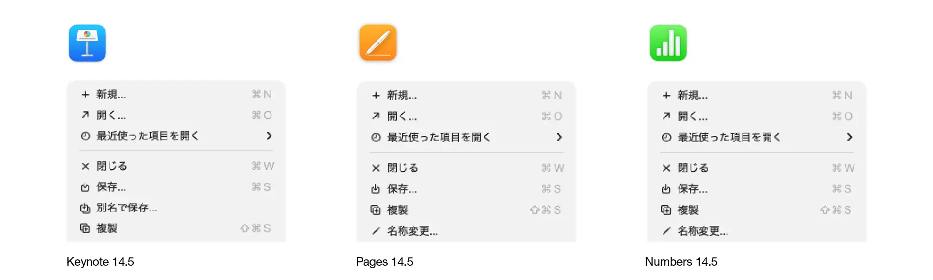 Appleによる保存GUI