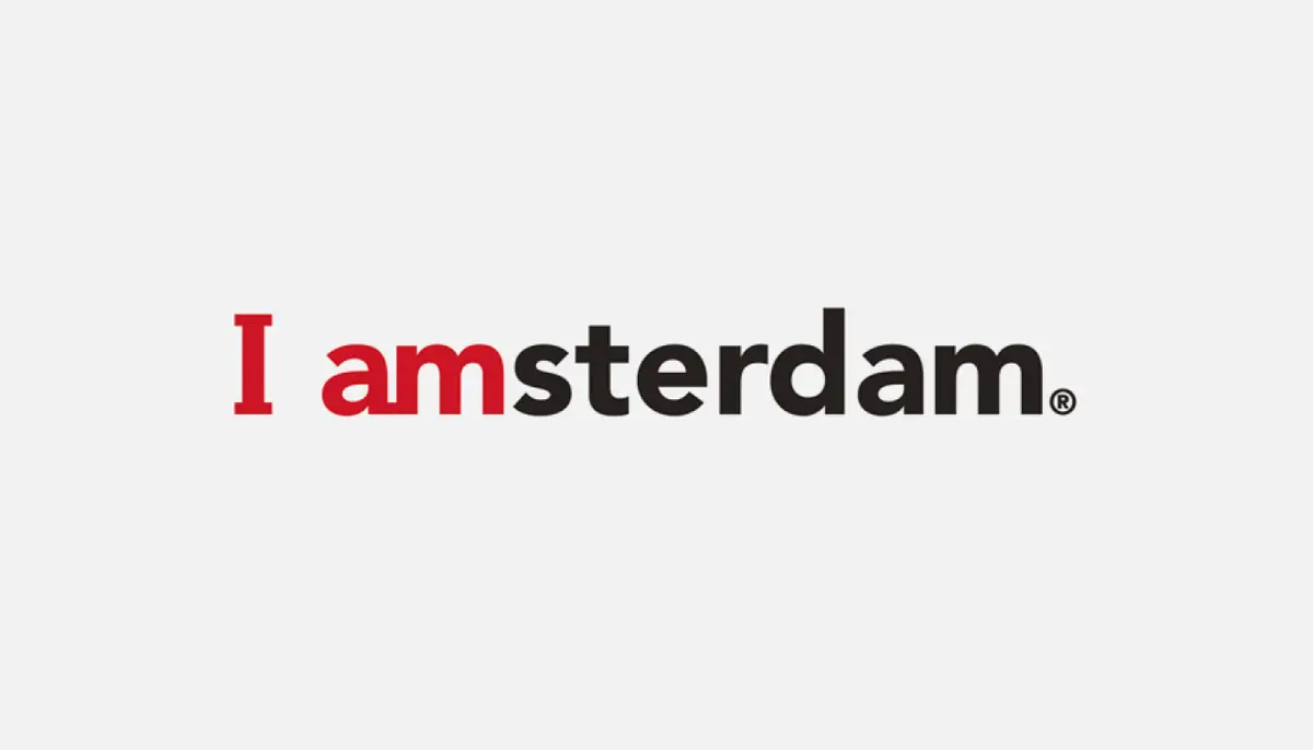 I amsterdamのキャンペーンフレーズとタイポグラフィデザイン